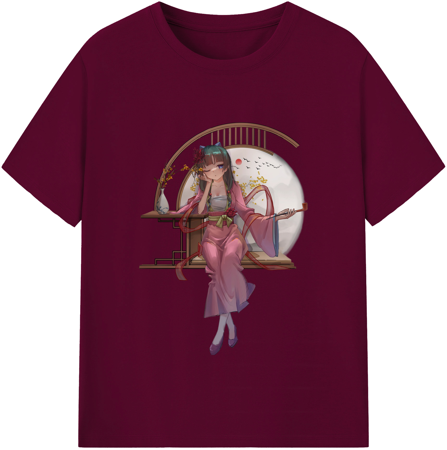 （画像用） 薬屋のひとりごと The Apothecary Diaries レディースカジュアルプリントTシャツ（綿100％）